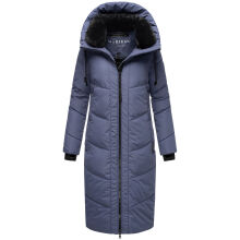 Marikoo Nadaree lange Damen Winter Steppjacke Blue Violet Gr&ouml;&szlig;e XXL - Gr. 44