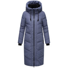 Marikoo Nadaree lange Damen Winter Steppjacke Blue Violet Gr&ouml;&szlig;e XXL - Gr. 44