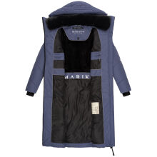 Marikoo Nadaree lange Damen Winter Steppjacke Blue Violet Gr&ouml;&szlig;e XXL - Gr. 44
