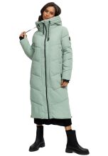 Marikoo Nadaree lange Damen Winter Steppjacke Smokey Mint Gr&ouml;&szlig;e M - Gr. 38