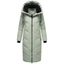 Marikoo Nadaree lange Damen Winter Steppjacke Smokey Mint Gr&ouml;&szlig;e M - Gr. 38