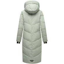 Marikoo Nadaree lange Damen Winter Steppjacke Smokey Mint Gr&ouml;&szlig;e M - Gr. 38