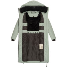 Marikoo Nadaree lange Damen Winter Steppjacke Smokey Mint Gr&ouml;&szlig;e M - Gr. 38