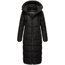 Marikoo Nadeshikoo Damen lange Winter Steppjacke Schwarz Gr&ouml;&szlig;e XXXL - Gr. 46