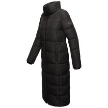 Marikoo Nadeshikoo Damen lange Winter Steppjacke Schwarz Gr&ouml;&szlig;e XXXL - Gr. 46
