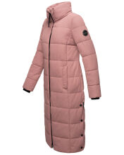 Marikoo Nadeshikoo Damen lange Winter Steppjacke Schwarz Größe XXXXL - Gr. 48
