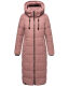 Marikoo Nadeshikoo Damen lange Winter Steppjacke Schwarz Größe XXXXL - Gr. 48