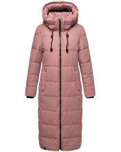 Marikoo Nadeshikoo Damen lange Winter Steppjacke Anthrazit Gr&ouml;&szlig;e XXXXXL - Gr. 50