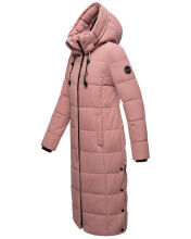 Marikoo Nadeshikoo Damen lange Winter Steppjacke Anthrazit Gr&ouml;&szlig;e XXXXXL - Gr. 50
