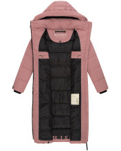 Marikoo Nadeshikoo Damen lange Winter Steppjacke Anthrazit Gr&ouml;&szlig;e XXXXXL - Gr. 50