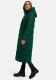 Marikoo Nadeshikoo Damen lange Winter Steppjacke Evergreen Größe M - Gr. 38