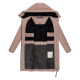 Marikoo Natsukoo XVI ladies winter quilted jacket Taupe Grey Größe XS - Gr. 34