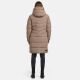 Marikoo Natsukoo Damen Winter Steppjacke lang Taupe Grey Größe M - Gr. 38