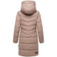 Marikoo Natsukoo Damen Winter Steppjacke lang Taupe Grey Größe M - Gr. 38