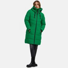 Marikoo Natsukoo Damen Winter Steppjacke lang Smaragd Green Größe XS - Gr. 34