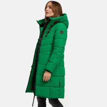 Marikoo Natsukoo Damen Winter Steppjacke lang Smaragd Green Größe XS - Gr. 34