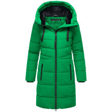 Marikoo Natsukoo Damen Winter Steppjacke lang Smaragd Green Größe XS - Gr. 34