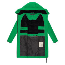 Marikoo Natsukoo Damen Winter Steppjacke lang Smaragd Green Größe XS - Gr. 34