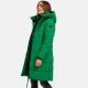 Marikoo Natsukoo Damen Winter Steppjacke lang Smaragd Green Größe XS - Gr. 34