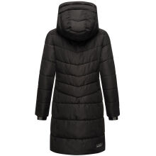 Marikoo Natsukoo Damen Winter Steppjacke lang Schwarz Gr&ouml;&szlig;e XXXL - Gr. 46