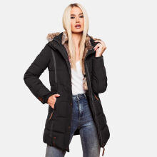 Marikoo Nekoo ladies winterjacket lined with faux fur Schwarz