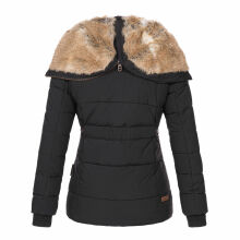 Marikoo Nekoo ladies winterjacket lined with faux fur Schwarz