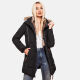 Marikoo Nekoo ladies winterjacket lined with faux fur Schwarz