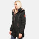 Marikoo Nekoo ladies winterjacket lined with faux fur Schwarz