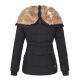 Marikoo Nekoo ladies winterjacket lined with faux fur Schwarz