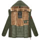 Marikoo Nekoo ladies winterjacket lined with faux fur Olive