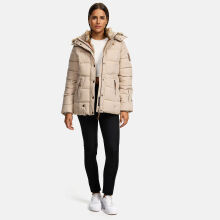 Marikoo Nekoo ladies winterjacket lined with faux fur Taupe