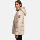 Marikoo Nekoo ladies winterjacket lined with faux fur Taupe