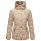 Marikoo Nekoo ladies winterjacket lined with faux fur Taupe