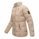Marikoo Nekoo ladies winterjacket lined with faux fur Taupe