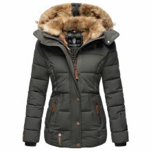 Marikoo Nekoo ladies winterjacket lined with faux fur Anthrazit