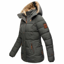 Marikoo Nekoo ladies winterjacket lined with faux fur Anthrazit