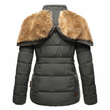 Marikoo Nekoo ladies winterjacket lined with faux fur Anthrazit