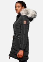 Navahoo Paula Damen Parka Winterjacke Gef&uuml;ttert Schwarz Gr&ouml;&szlig;e XXXL - Gr. 46