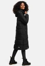 Marikoo Reliziaa Damen Winter Parka lang Schwarz Größe XXXL - Gr. 46