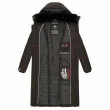 Marikoo Reliziaa Damen Winter Parka lang Schwarz Größe XXXL - Gr. 46