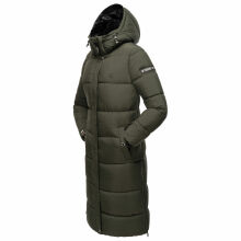 Marikoo Reliziaa Damen Winter Parka lang Dark Olive Gr&ouml;&szlig;e XXXL - Gr. 46