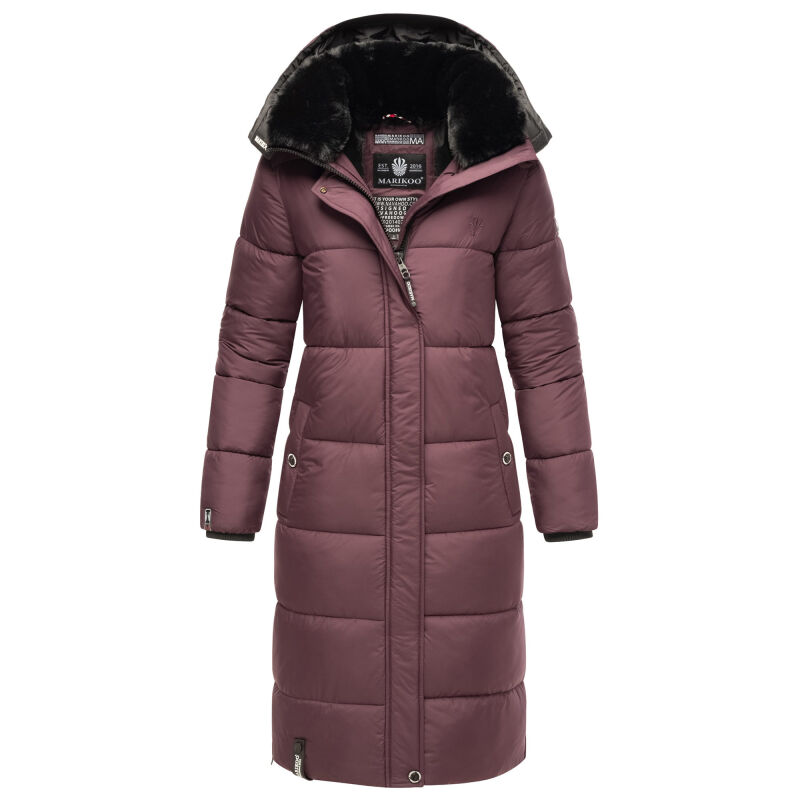 Marikoo Reliziaa Damen Winter Parka lang Dusty Plum Größe S - Gr. 36