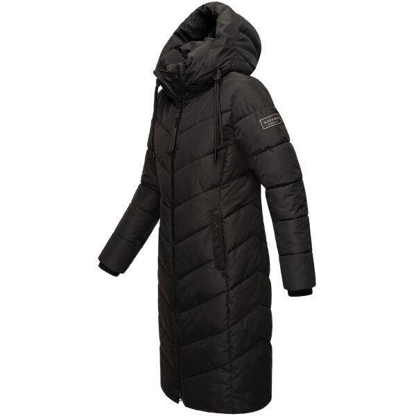 Navahoo Sahnekatzi Damen lange Winter Steppjacke Schwarz Größe