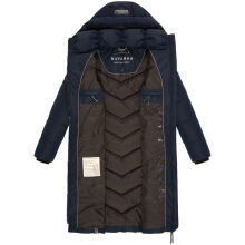 Navahoo Sahnekatzi Damen lange Winter Steppjacke Navy Gr&ouml;&szlig;e XXXL - Gr. 46