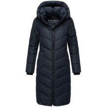 Navahoo Sahnekatzi Damen lange Winter Steppjacke Navy Gr&ouml;&szlig;e XXXXL - Gr. 48