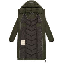 Navahoo Sahnekatzi Damen lange Winter Steppjacke Dark Olive Gr&ouml;&szlig;e XXXL - Gr. 46