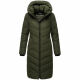 Navahoo Sahnekatzi Damen lange Winter Steppjacke Dark Olive Größe XXXXL - Gr. 48