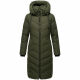 Navahoo Sahnekatzi Damen lange Winter Steppjacke Dark Olive Größe XXXXL - Gr. 48