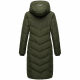 Navahoo Sahnekatzi Damen lange Winter Steppjacke Dark Olive Größe XXXXL - Gr. 48