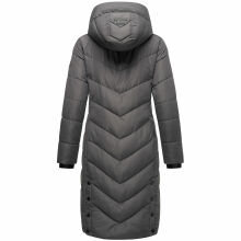 Navahoo Sahnekatzi Damen lange Winter Steppjacke Anthrazit Größe XS - Gr. 34